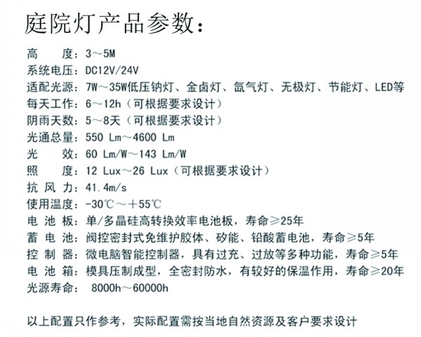 光隶庭院灯图参数_conew1